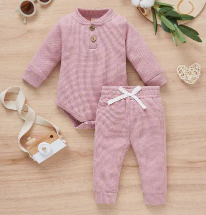 Toddler Long Sleeve Romper 2pcs Set