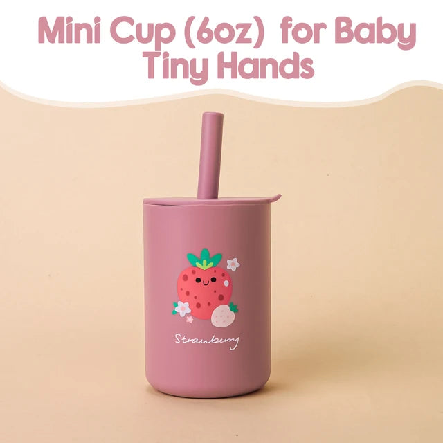 Straw Silicone Cup