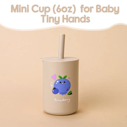 Straw Silicone Cup